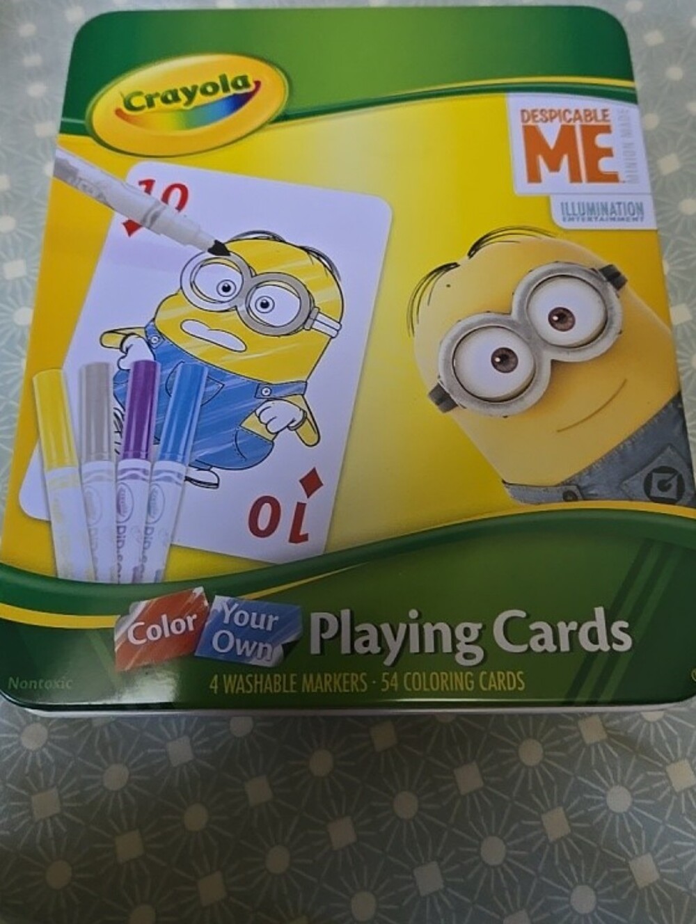 Crayola Despicable Me Color Your Own 54 Playing Cards With 4 Washable Markers
